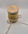 Beewax Fragrance Candle. Blend with Sweet Vanilla and Leather wood Fragrance.
