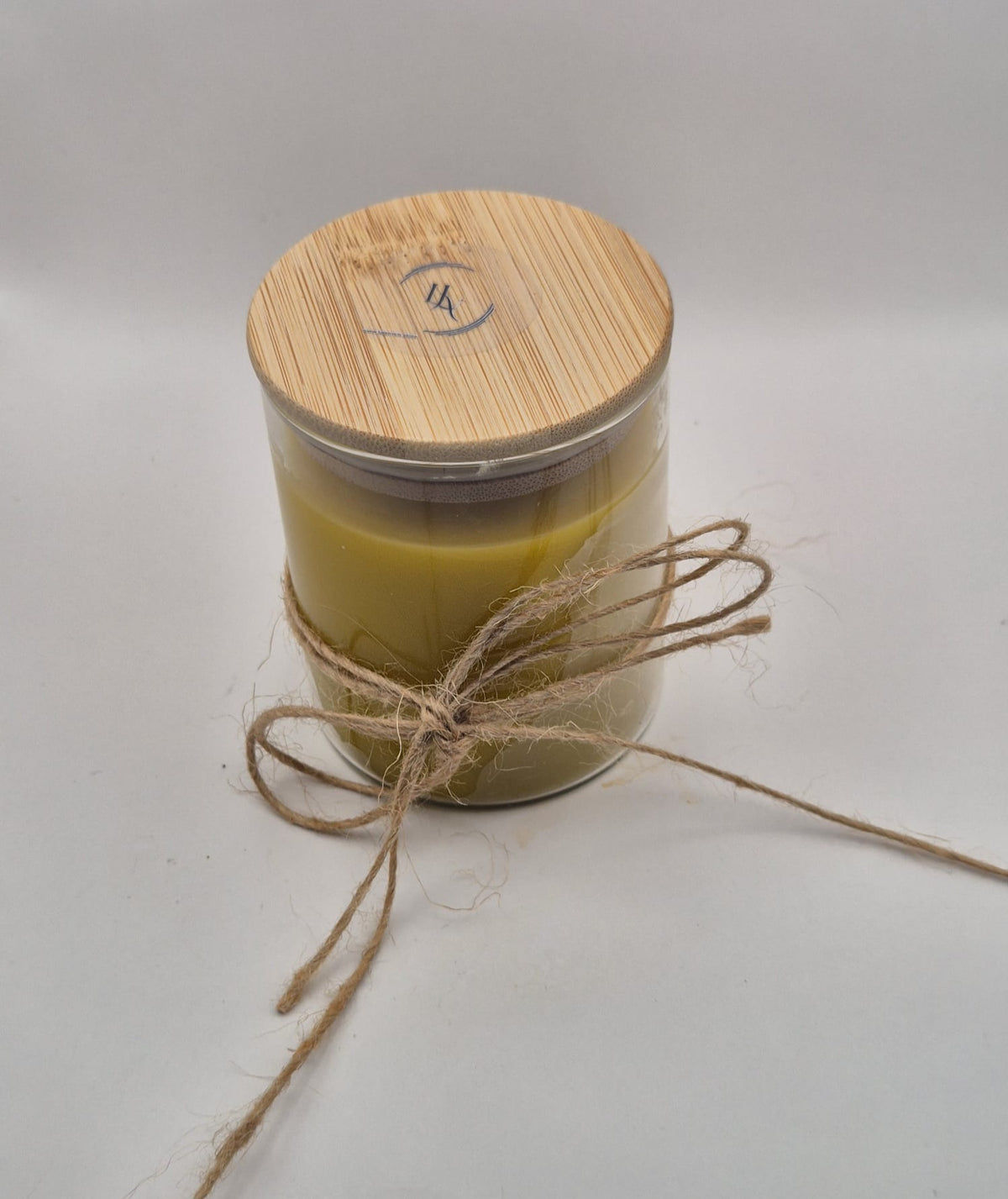 Beewax Fragrance Candle. Blend with Sweet Vanilla and Leather wood Fragrance.